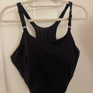 Black Racerback Sports Bra - All In Motion